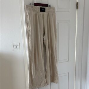 TALENTLESS Cream Quilted Pants